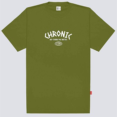 Camiseta Chronic Corre das Notas Plus Size Original Verde