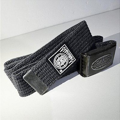 Cinto Chronic Cinza Fivela de Metal Tag World Borracha