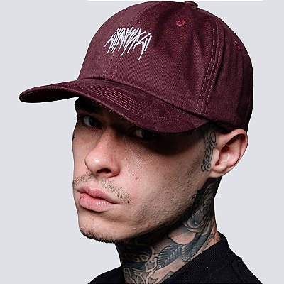 Bone Chronic Dad Hat Logo Bordado Vinho Original