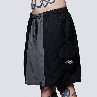 Short Hydronatic Chronic Patch Emborrachado Preto