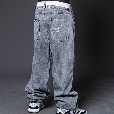 Calça Chronic Jeans Corte Reto Logo Bordado Original