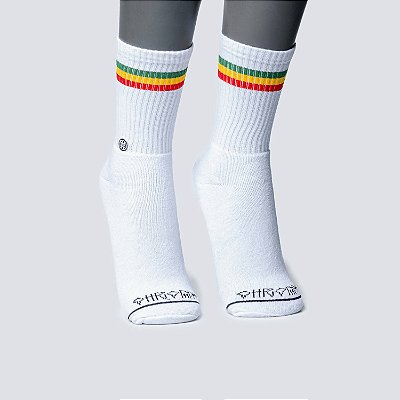 Meia Chronic Cano Alto Roots Classic Branca