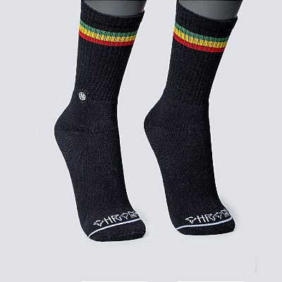 Meia Chronic Cano Alto Roots Classic Preta