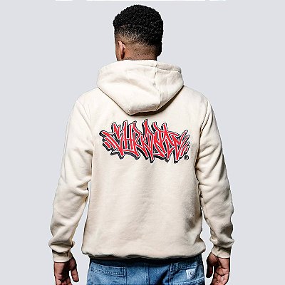 Blusa Moletom Canguru Chronic Street Tag Bege Original