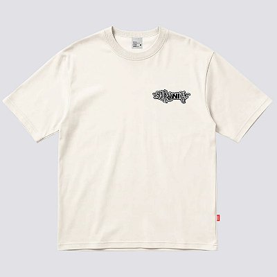 Camiseta Chronic Logo Graffiti Bordado Original Branca Off White