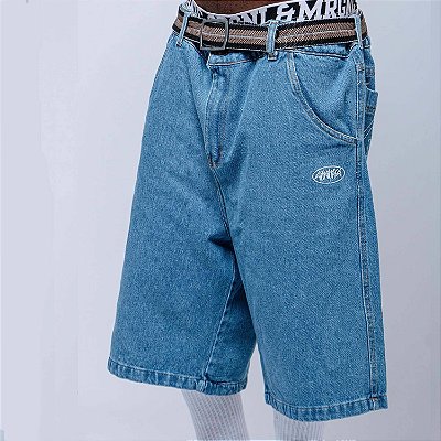 Bermuda Jeans Jorts Chronic Original Azul