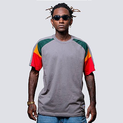 Camiseta Chronic Ponto De Equilibrio Cinza Recorte