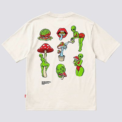 Camiseta Chronic Alien Invasion Off White Original
