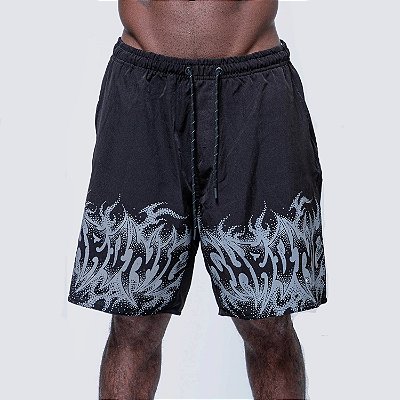 Bermuda Chronic Dark Flames Preto Original