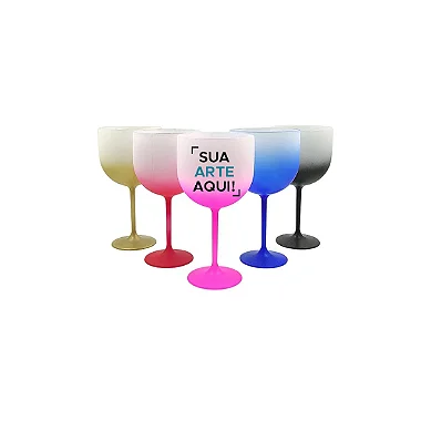 TAÇA GIN DEGRADE 580 ML PERSONALIZADA