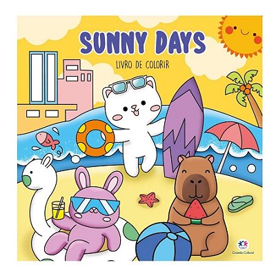 Livro de Colorir Sunny Days Comfy & Cozy Books - Ciranda Cultural