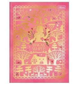 Caderno Brochura Luxo Colegial Branca de Neve 80 Folhas - Tilibra