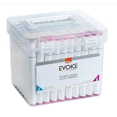 Marcador Artístico EVOKE DUAL MARKER - 108 Cores