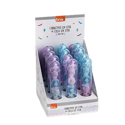 Fita Corretiva e Cola em Fita BRW 5mm x 3m