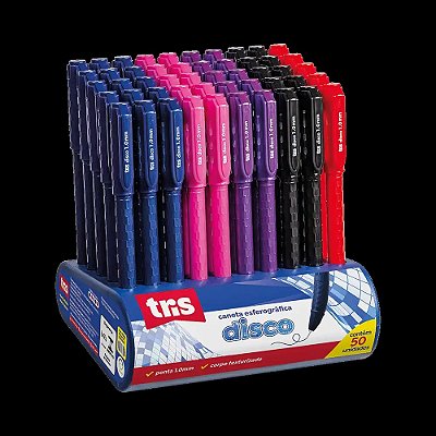 Caneta Esferográfica Disco Tris