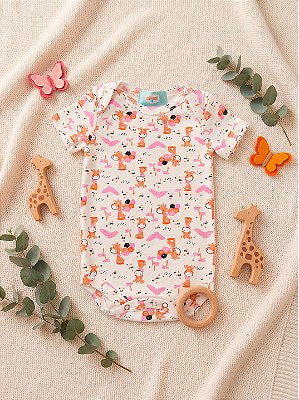 Body Girafinha Manga Curta em Suedine 100% Algodão – RN ao GG