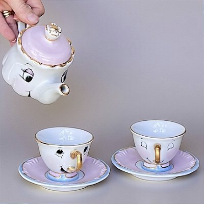 Conjunto A Bela e a Fera - café