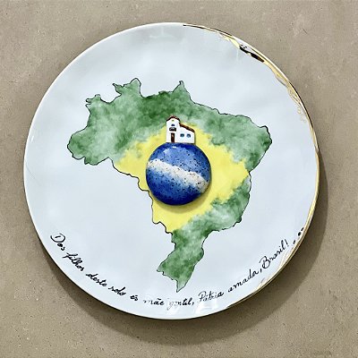 Prato-poema Pátria Amada - Personalizado