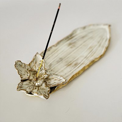 Folha de Orquídea – Incensário