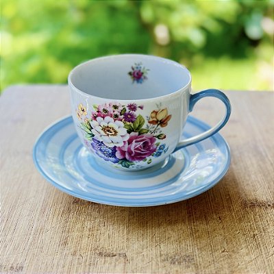 Xícara de chá Buquê de Cores