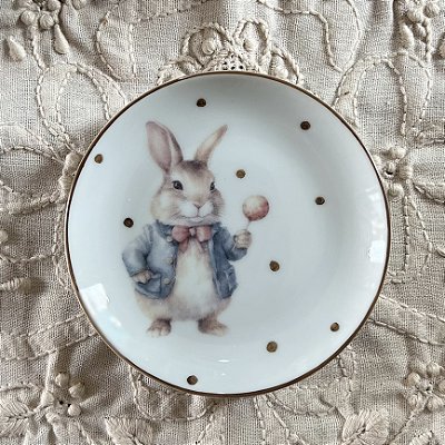 Pratinho coelhinho com pirulito