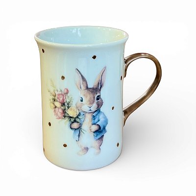 Caneca Coelhinho com Buquê