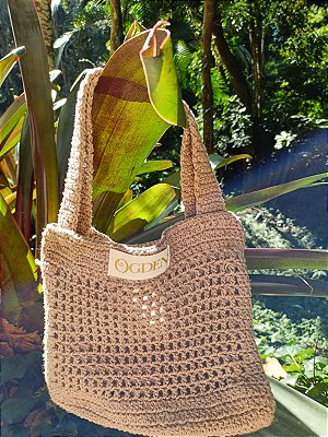 Bolsa de Crochê Bege