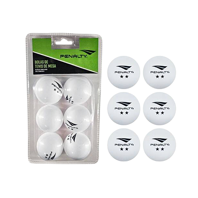 Kit 6 bolas de tenis de mesa Penalty