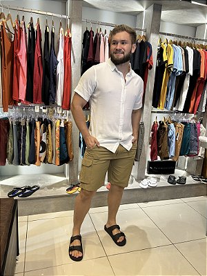 Camisa de botão branca