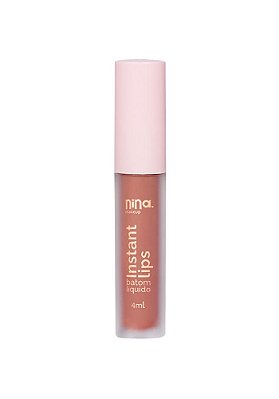 Batom Líquido Instant Lips Essencia Nina Makeup 4ml