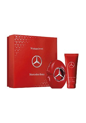 Kit Woman In Red Mercedes-Benz Eau de Parfum Feminino Perfume 60ml + Body Lotion 100ml