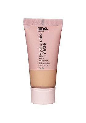 Base Líquida Hyaluronic Matte 3 Nina Makeup 30ml