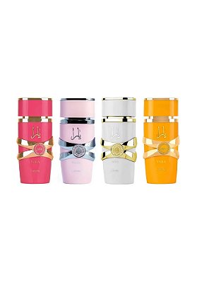Kit My Yara Collection Lattafa Eau de Parfum Feminino Yara 25ml + Yara Moi 25ml + Yara Tous 25ml + Yara Candy 25ml