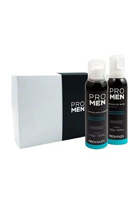 Kit Pro Men Provanza Espuma de Barbear 150ml + Mousse Pós Barba 150ml