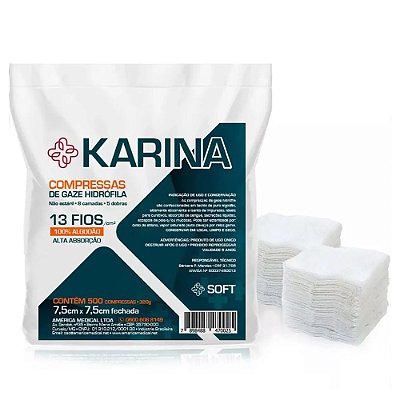 Compressa Cirúrgica De Gaze Hidrófila - Não Estéril 13 Fios