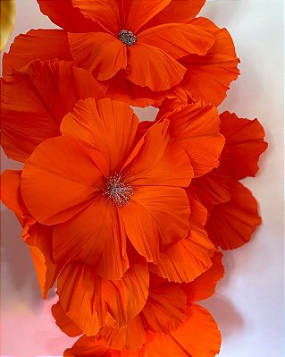 Flor em Crepom Italiano - Clássica