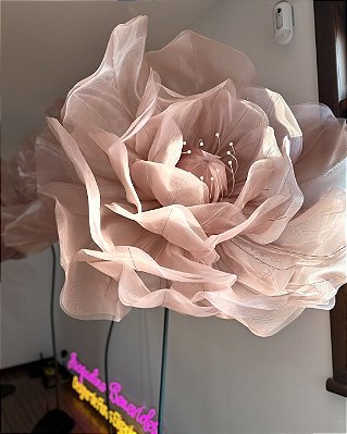 Flor Gigante em Organza | 120cm