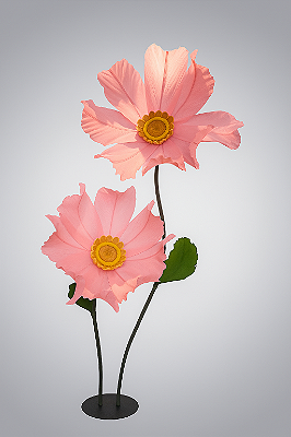 Flor Aurora em Crepom Italiano