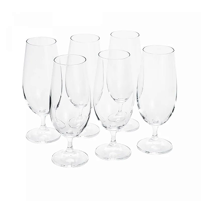 Conjunto 6 Taças de Cerveja de Cristal Ecológico Gastro/Colibri 380ml