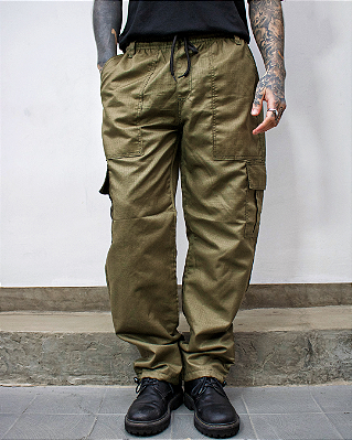 Calça cargo - OLIVE GREEN