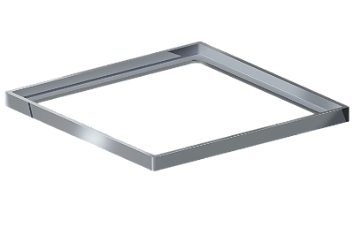 Elleve - Porta Grelha Quadrado 100Mm Polida - 4179 - Ralo Linear