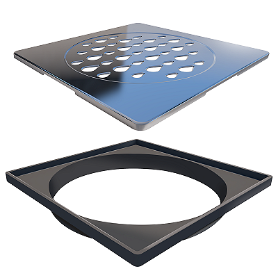 Grelha Quadrada 150Mm Polida - 5204 - Ralo Linear