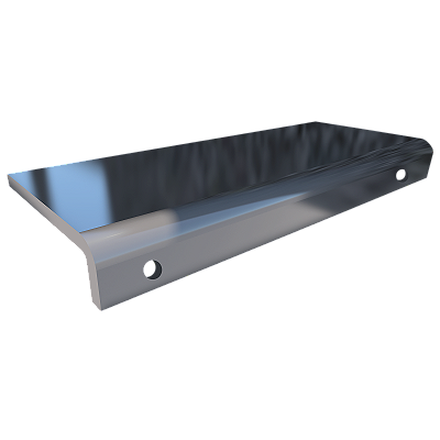 Elleve - Kit 2 Cantoneiras P/ Ralo Linear Oculto Polido (Par) - 3037 - Ralo Linear