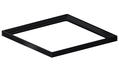 Elleve - Porta Grelha Quadrado 100Mm Black Matte - 4180 - Ralo Linear