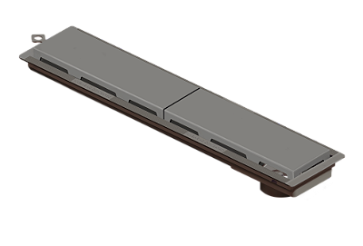 Ralo Linear Pvc Seco 50Cm Acab. Cinza - 4216 - Ralo Linear