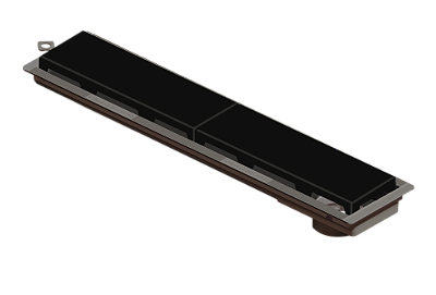 Ralo Linear Pvc Seco 50Cm Acab. Preto - 4218 - Ralo Linear