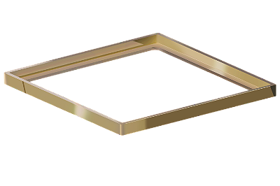 Elleve - Porta Grelha Quadrado 150Mm Gold - 4189 - Ralo Linear