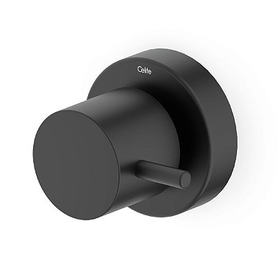 Acabamento Registro Base Docol 1/2, 3/4 E 1 Basic Preto Matte - B5059C7R0B - Celite