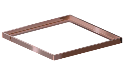 Elleve - Porta Grelha Quadrado 150Mm Red Gold - 4190 - Ralo Linear