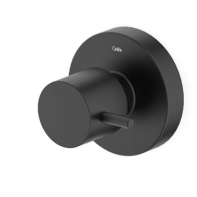 Acabamento de Registro Base Docol 1. 1/4 Preto Matte